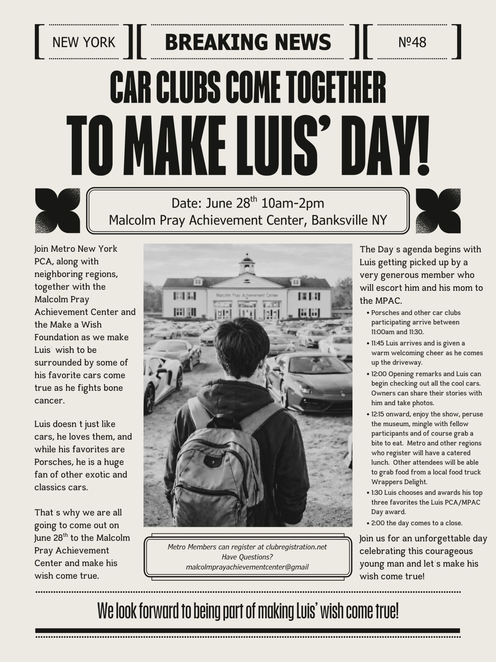 Malcolm Pray Make Luis' Day